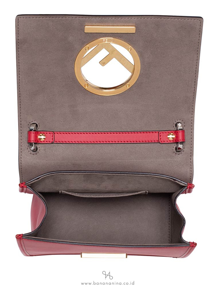 FENDI Kan I F Small Crossbody Fragola