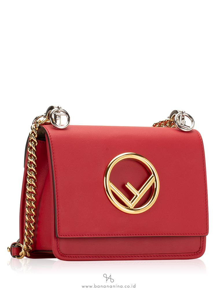 FENDI Kan I F Small Crossbody Fragola