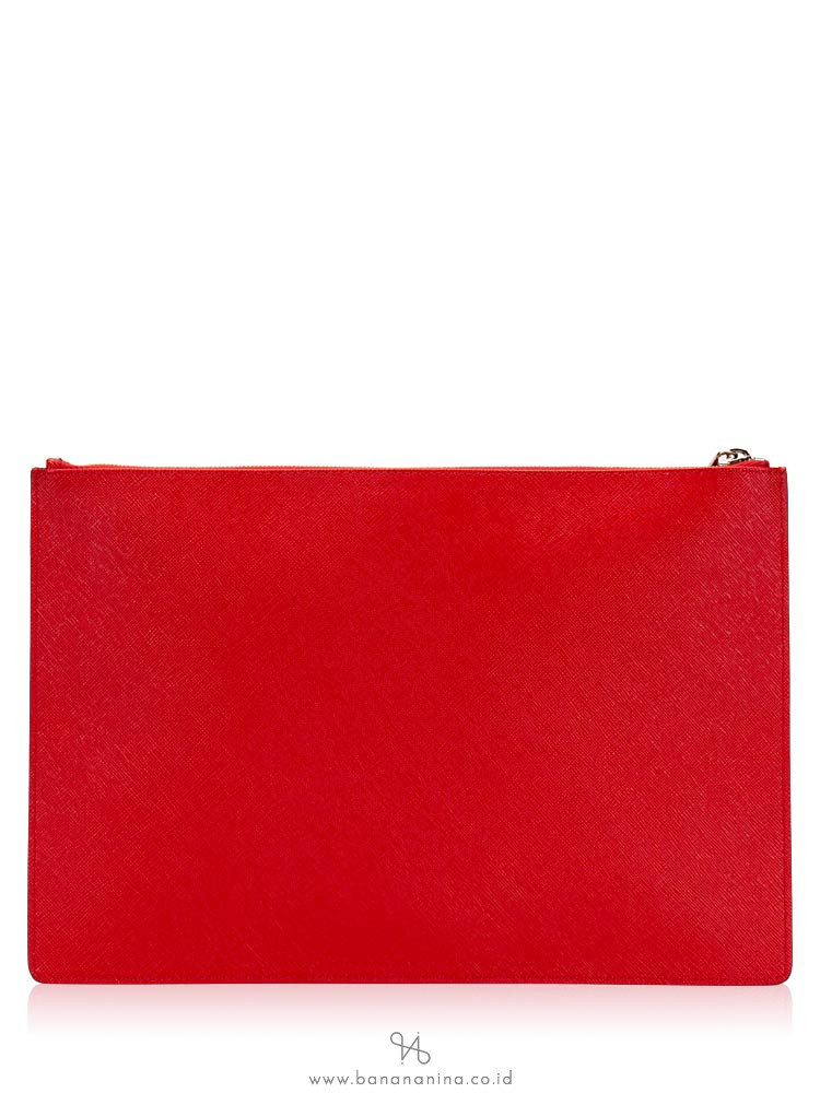 GIVENCHY Bambi Printed Large Pouch Red
