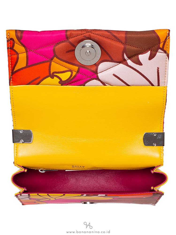 BALLY Flower Nylon Crossbody Multicolor