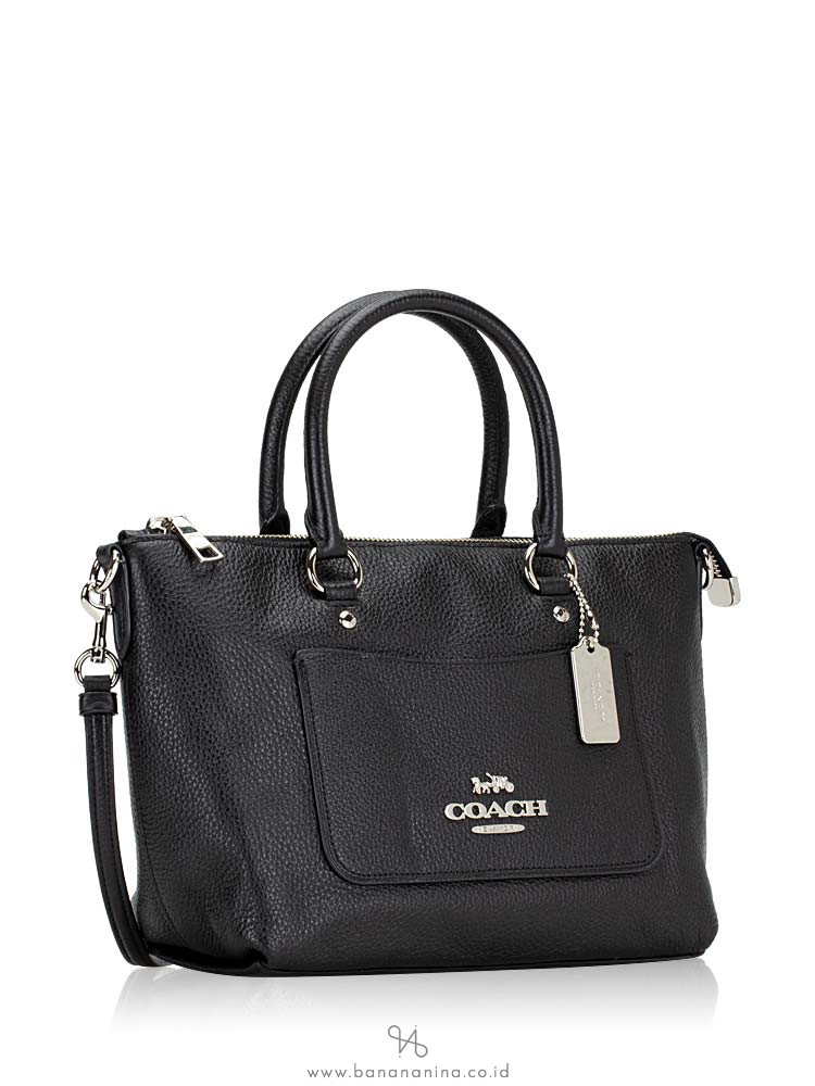 coach emma satchel black