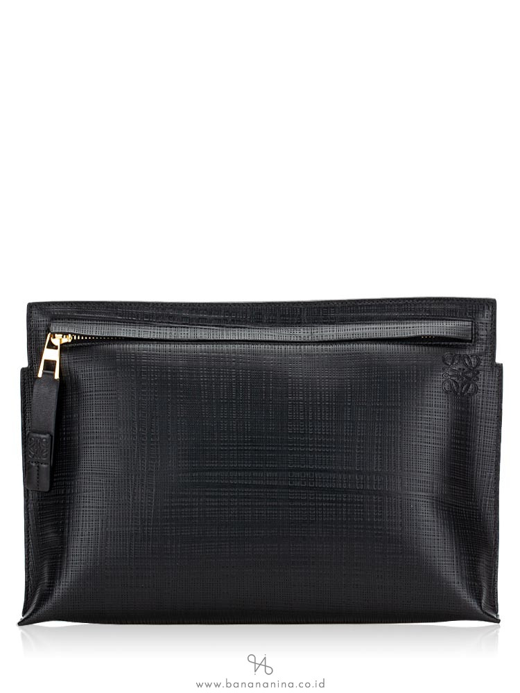 LOEWE T Pouch Linen Black