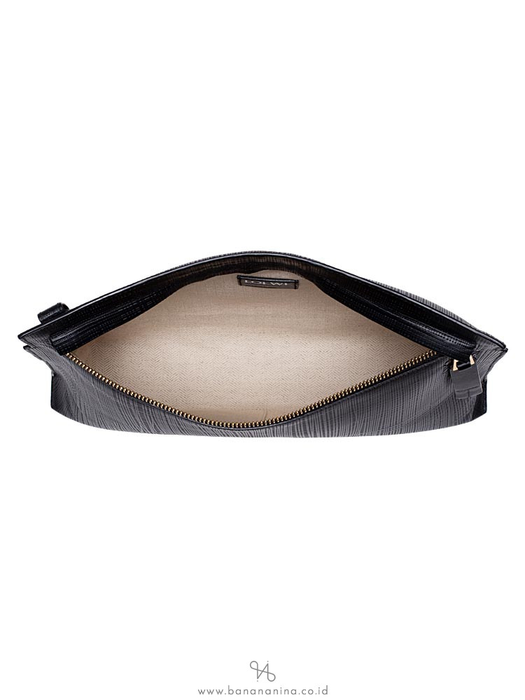 LOEWE T Pouch Linen Black