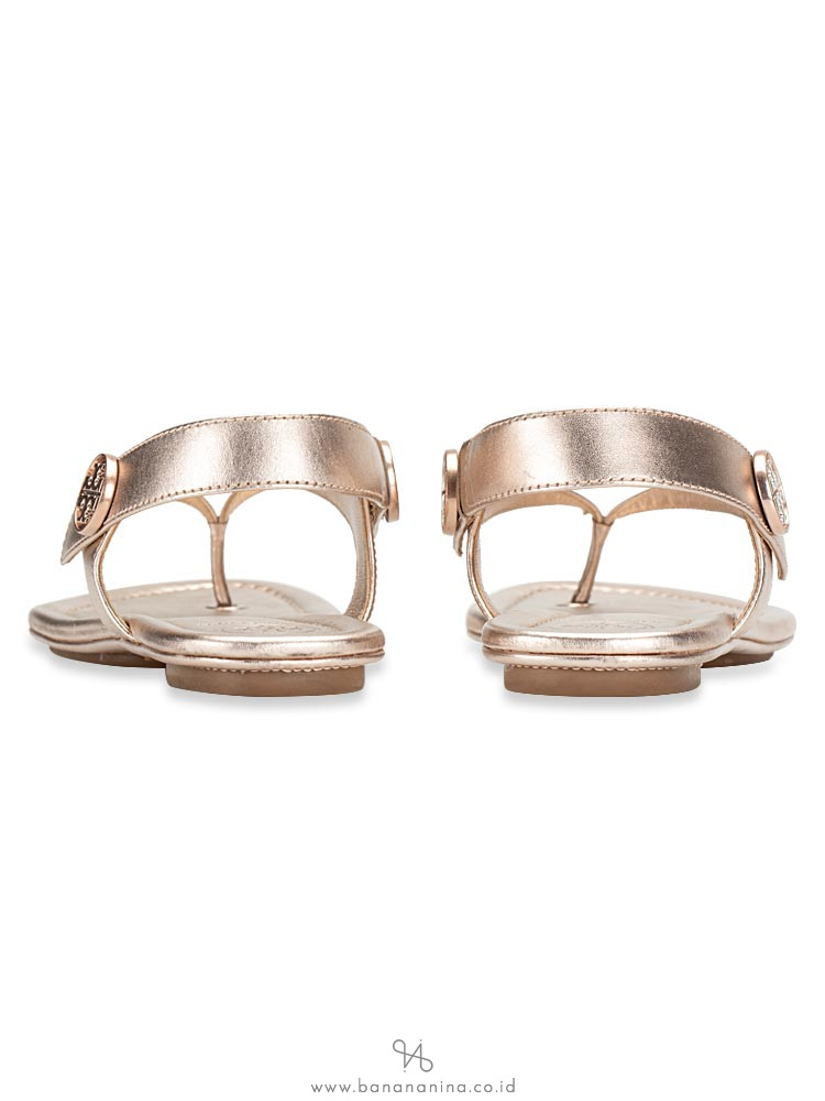 TORY BURCH Minnie Travel Sandal Rosegold Sz 6.5