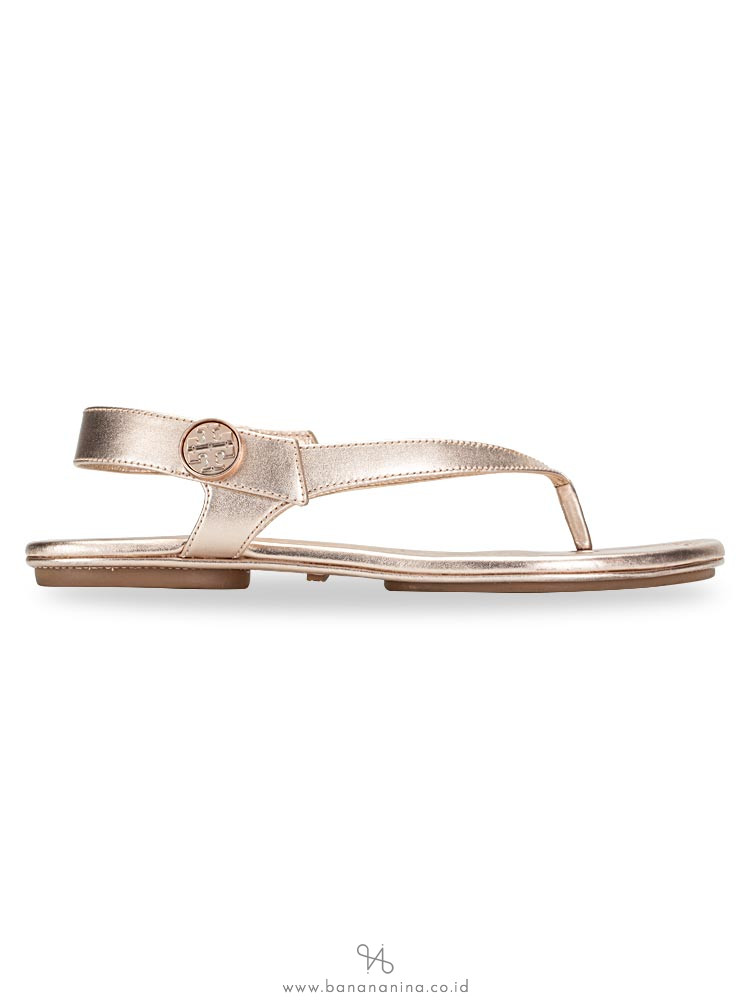 TORY BURCH Minnie Travel Sandal Rosegold Sz 6.5