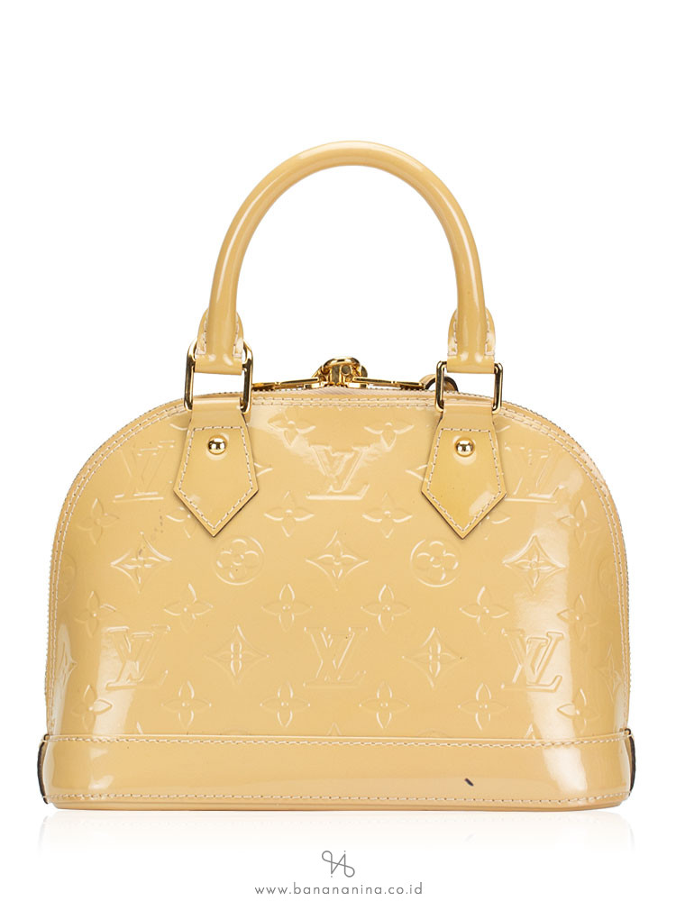 LOUIS VUITTON Monogram Vernis Alma BB Dune