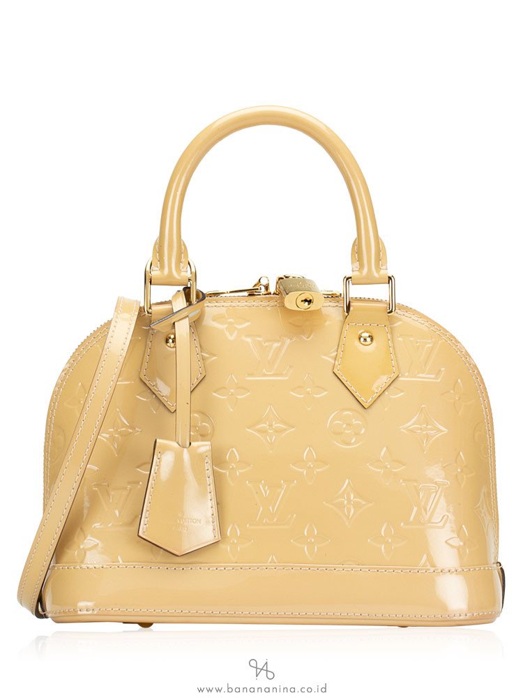 LOUIS VUITTON Monogram Vernis Alma BB Dune