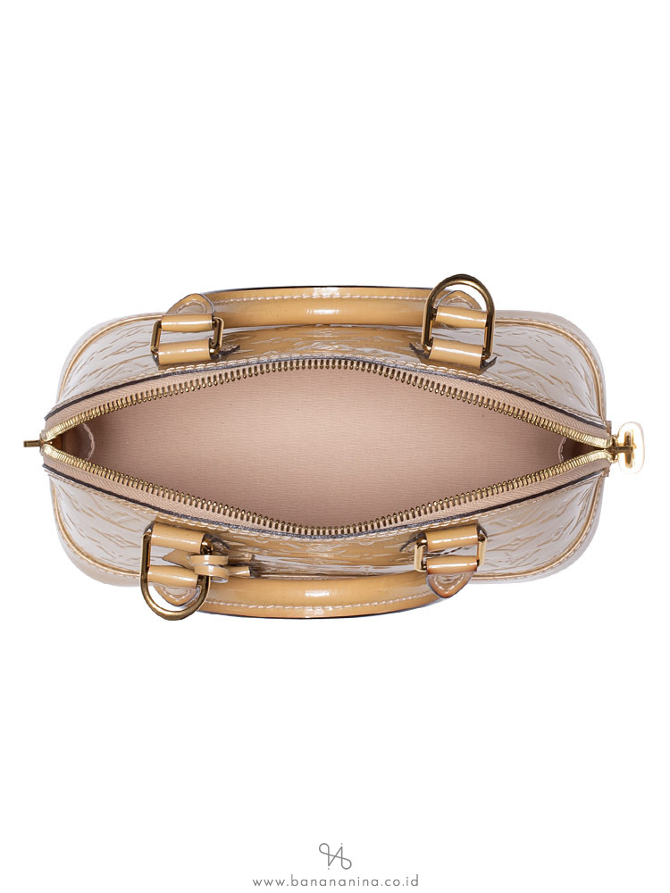 LOUIS VUITTON Monogram Vernis Alma BB Dune