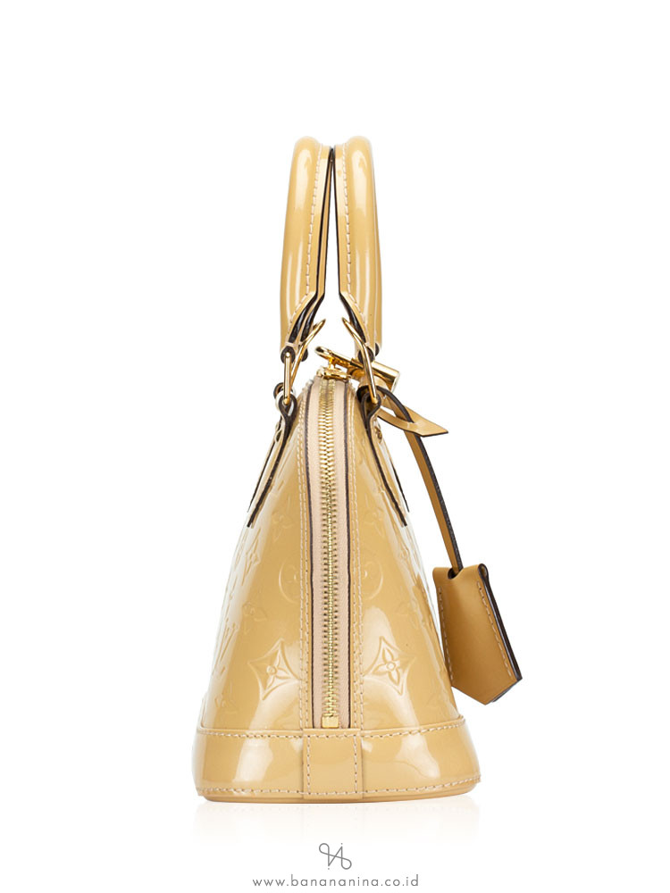 LOUIS VUITTON Monogram Vernis Alma BB Dune