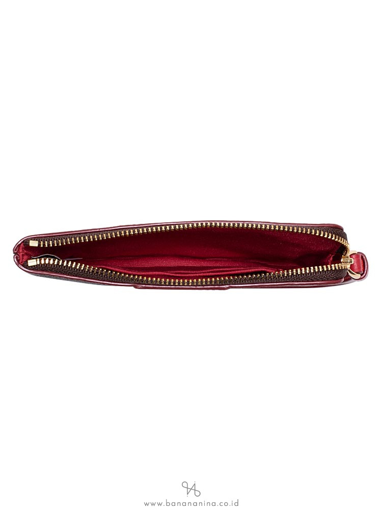 COACH 58035 Signature Small Wristlet Brown True Red
