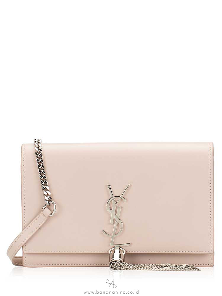 YSL Kate Tassel Chain Shoulder Bag Pale Blush