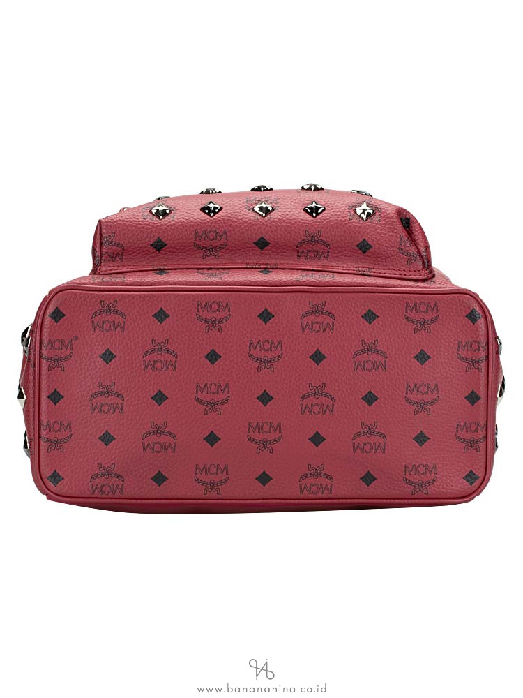 MCM Stark Tibetan Medium Backpack Red
