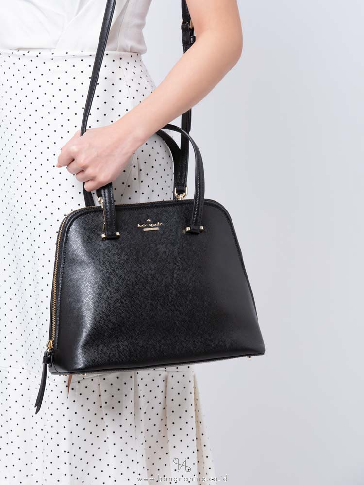 KATE SPADE Patterson Drive Medium Dome Satchel Black