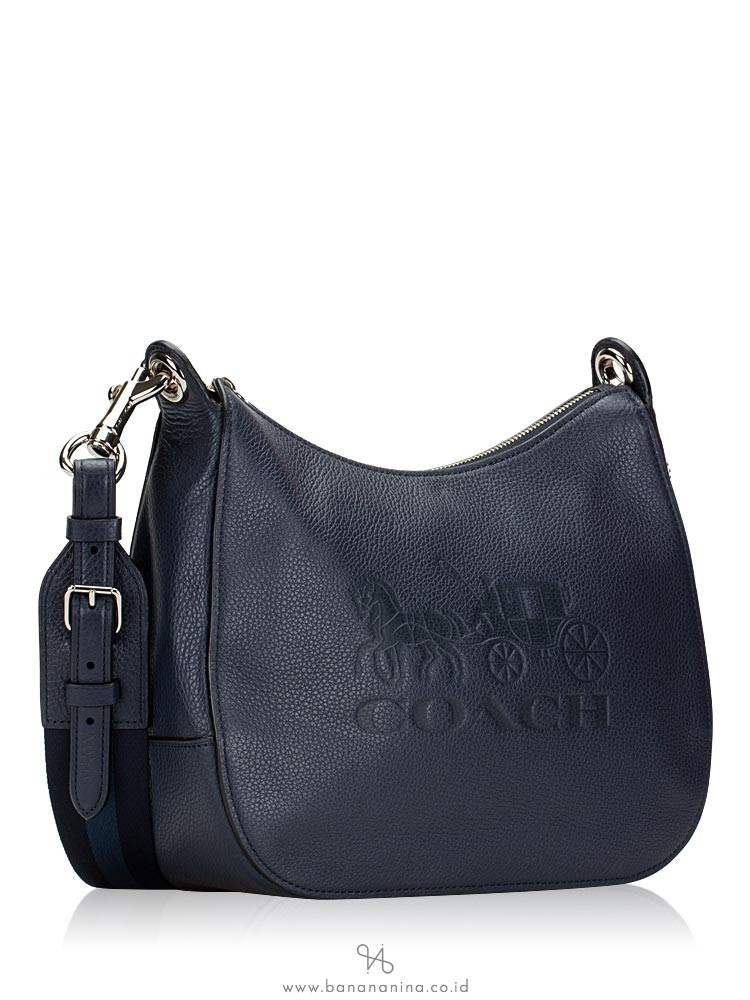 COACH 72702 Jes Leather Hobo Midnight