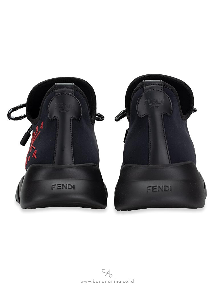 FENDI Men /Fiend Running Sneakers Black Sz 41
