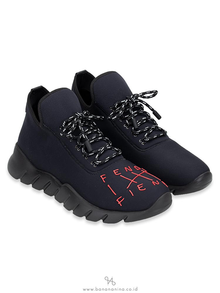 FENDI Men /Fiend Running Sneakers Black Sz 41
