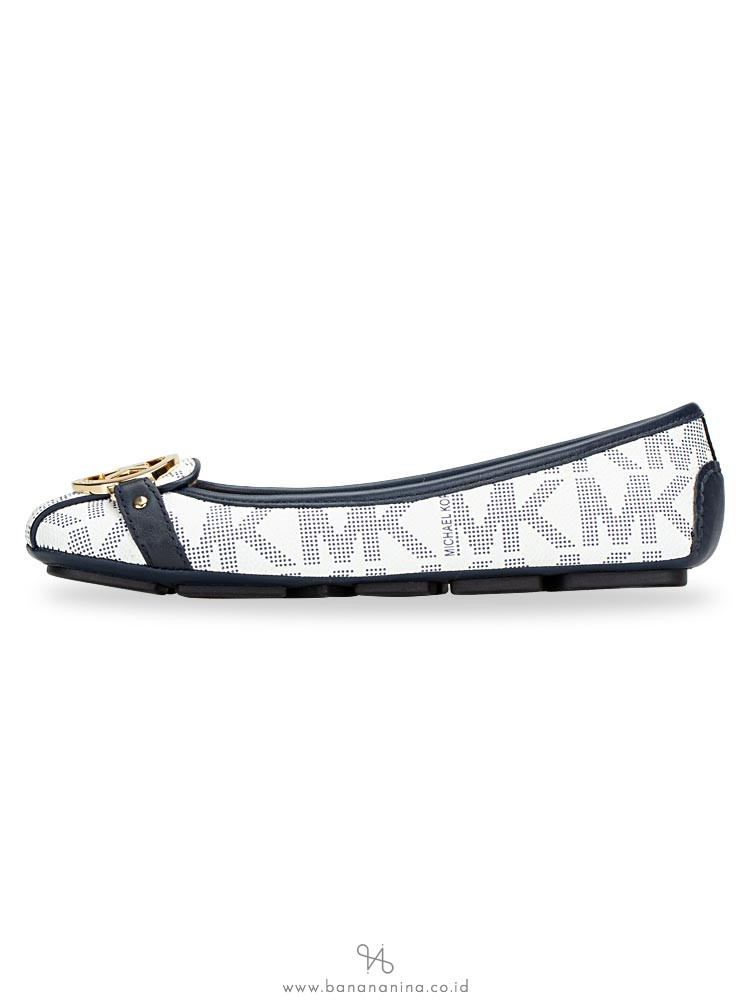 michael kors fulton flats white