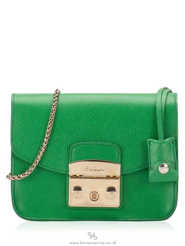 FURLA Metropolis Mini Crossbody Green