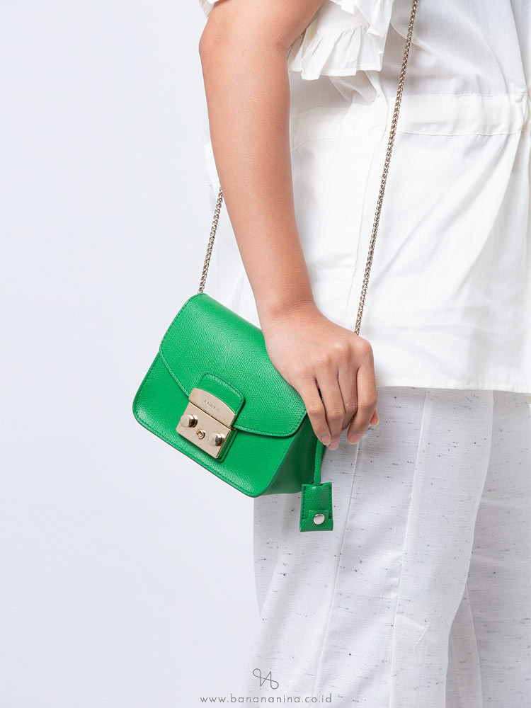 FURLA Metropolis Mini Crossbody Green