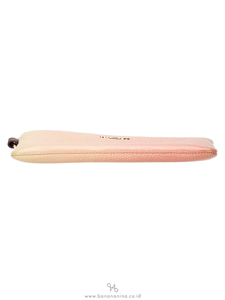 COACH 72893G Ombre Leather Small Wristlet Pink Multi