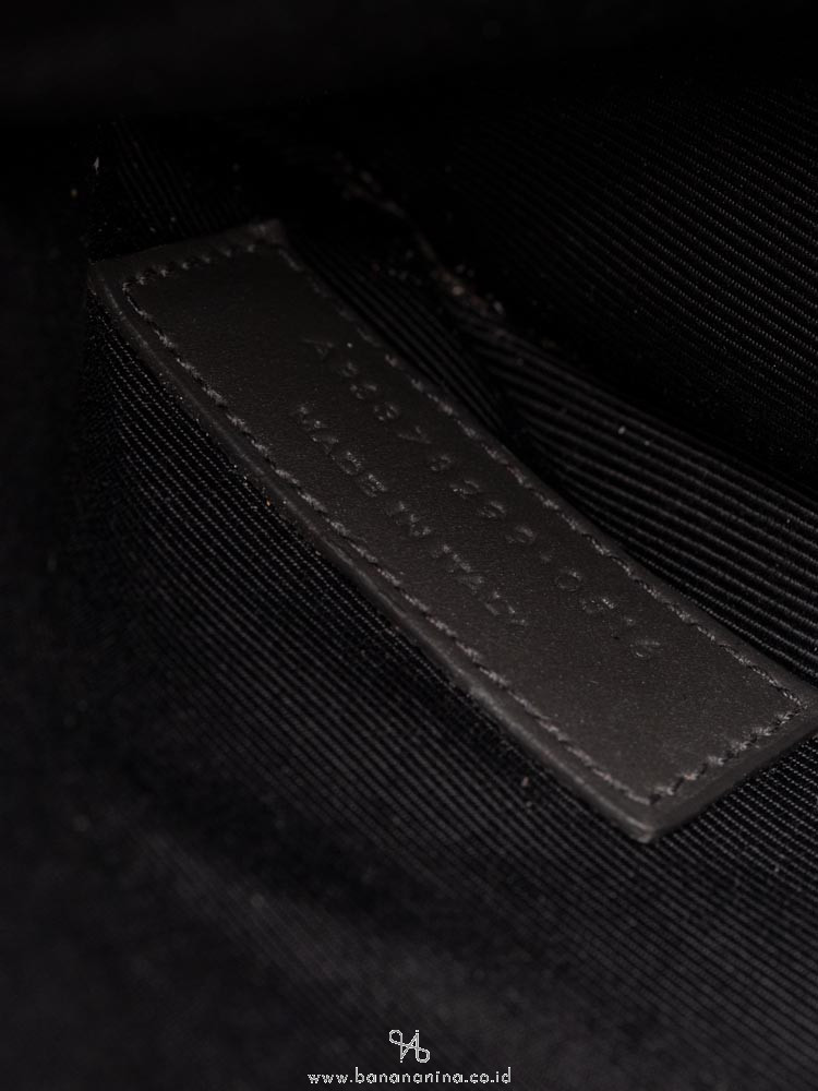 SAINT LAURENT Calfskin Python Small Sac De Jour Coal