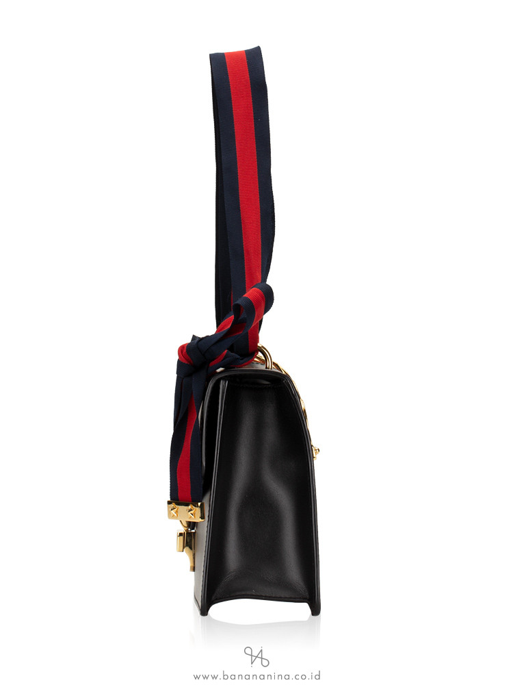 GUCCI Sylvie Small Shoulder Bag Black