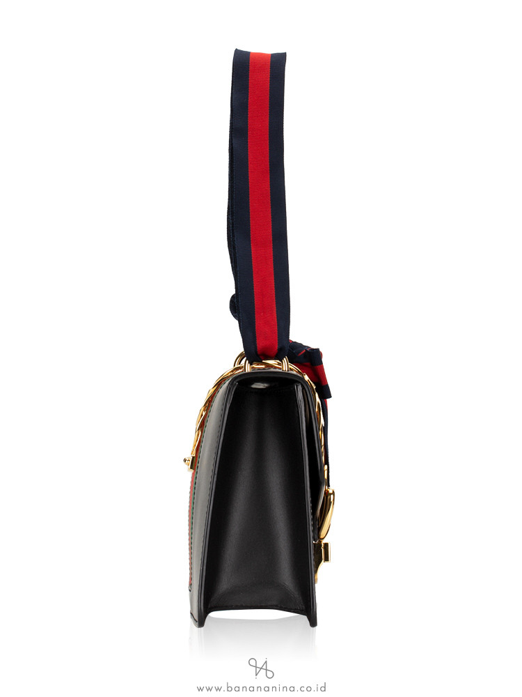 GUCCI Sylvie Small Shoulder Bag Black