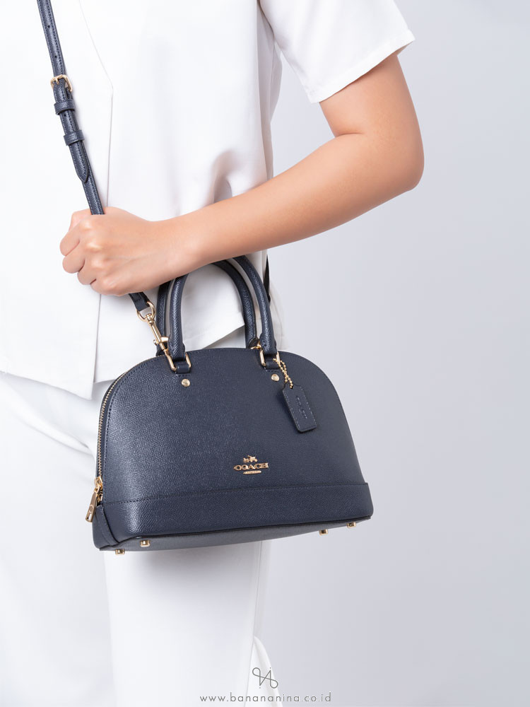 COACH 27591 Crossgrain Mini Sierra Satchel Midnight