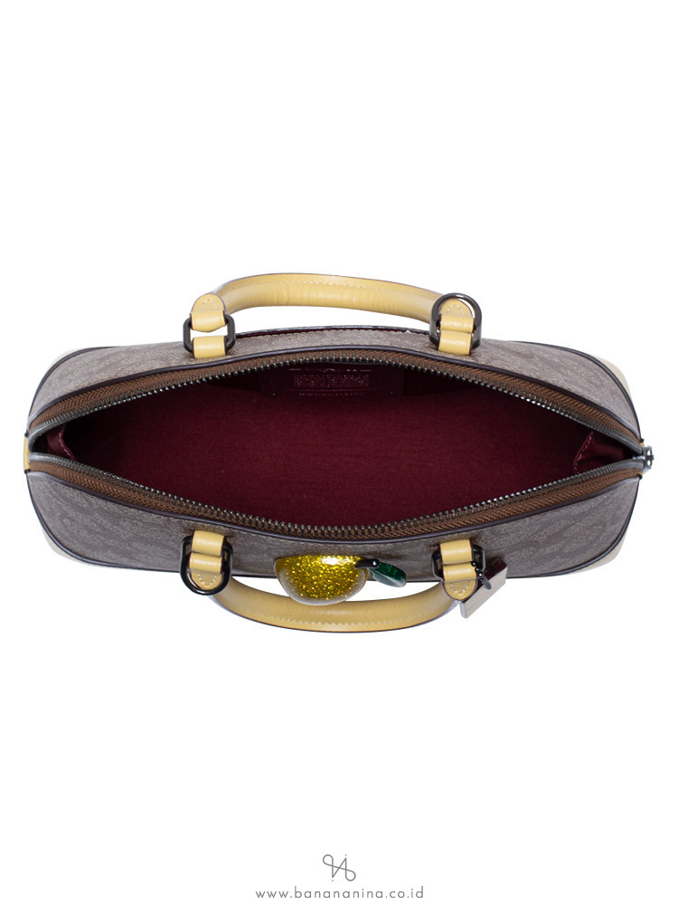COACH 72753 Signature Mini Sierra With Lemon Khaki Sunflower