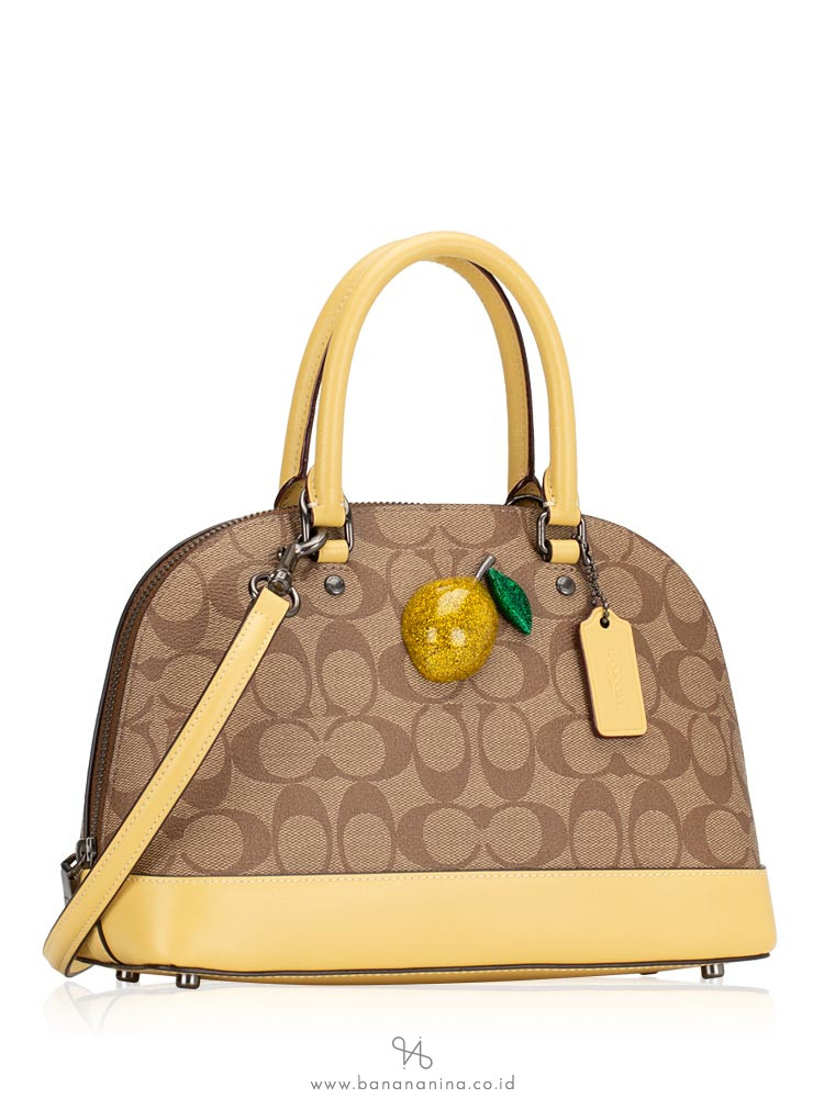 COACH 72753 Signature Mini Sierra With Lemon Khaki Sunflower