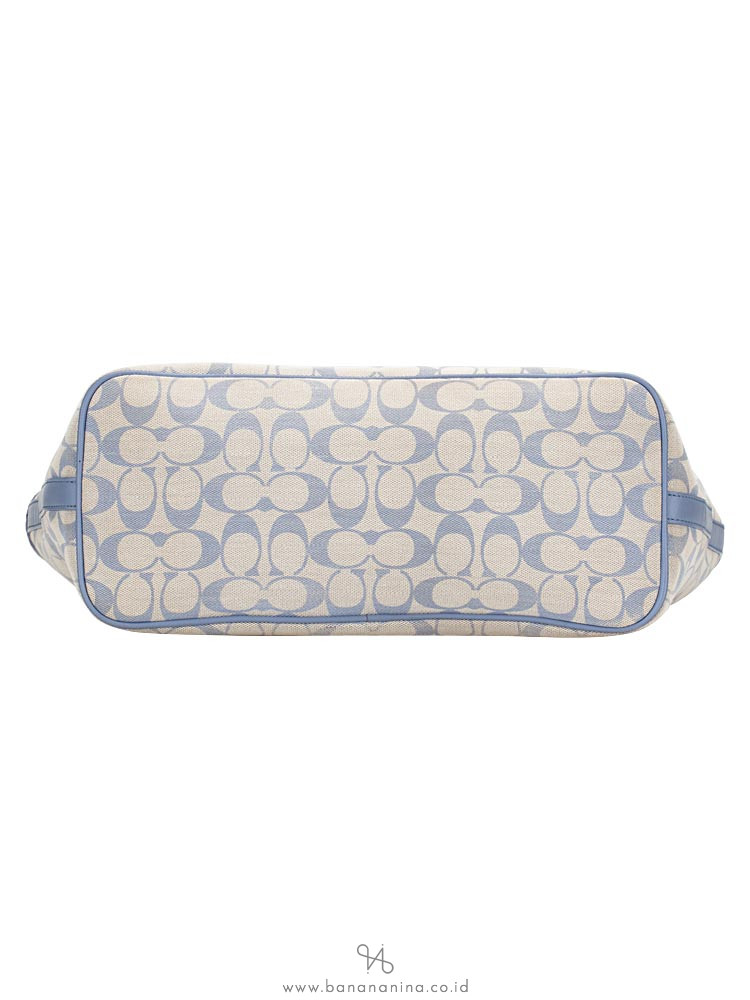 COACH 23107 Legacy Weekend Signature Tote Light Blue