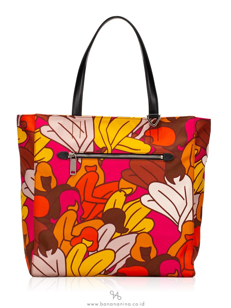 BALLY Wolfson Graffiti Nylon Tote Floral