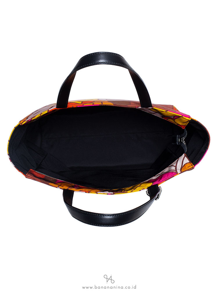 BALLY Wolfson Graffiti Nylon Tote Floral