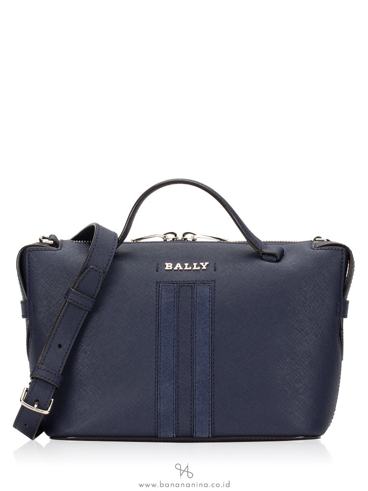 BALLY Kissen Supra Saffiano Bowling Bag Marine