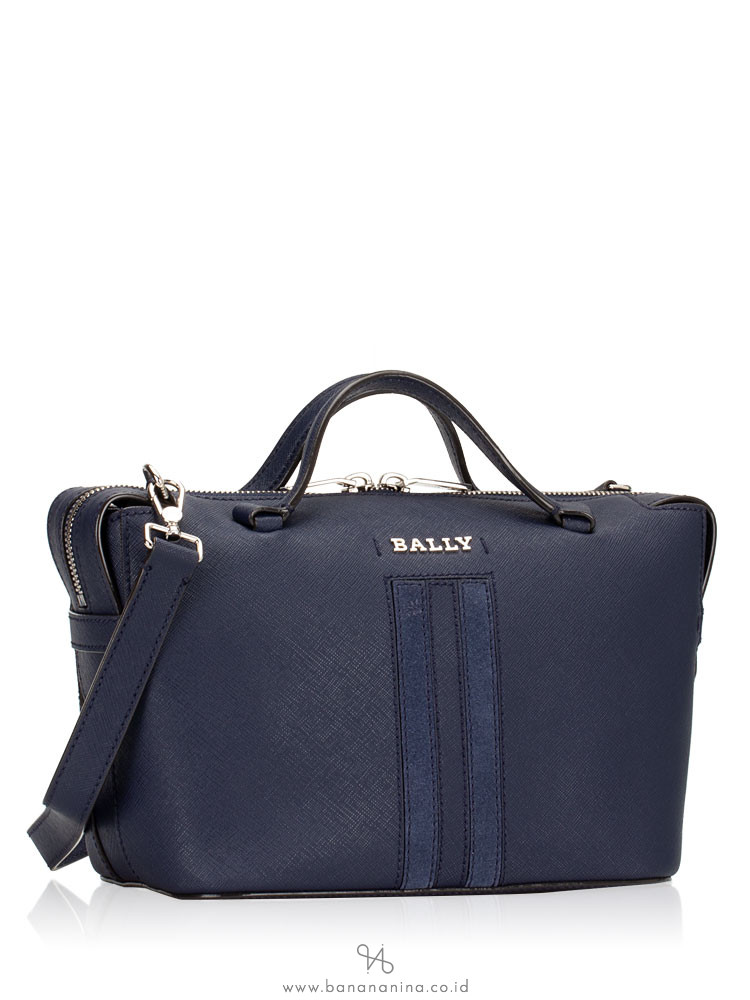BALLY Kissen Supra Saffiano Bowling Bag Marine