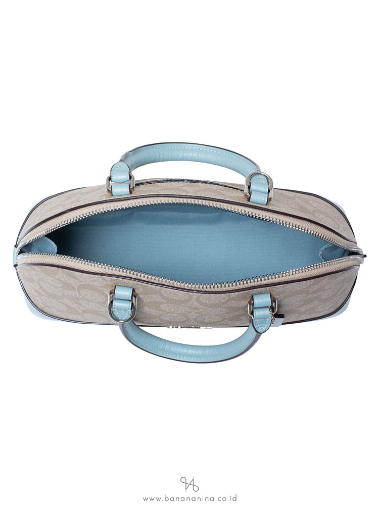 COACH 27583 Signature Mini Sierra Satchel Light Khaki Seafoam