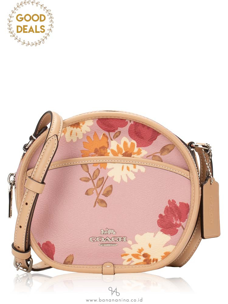 COACH 72804 Painted Peony Canteen Crossbody Carnation Multi