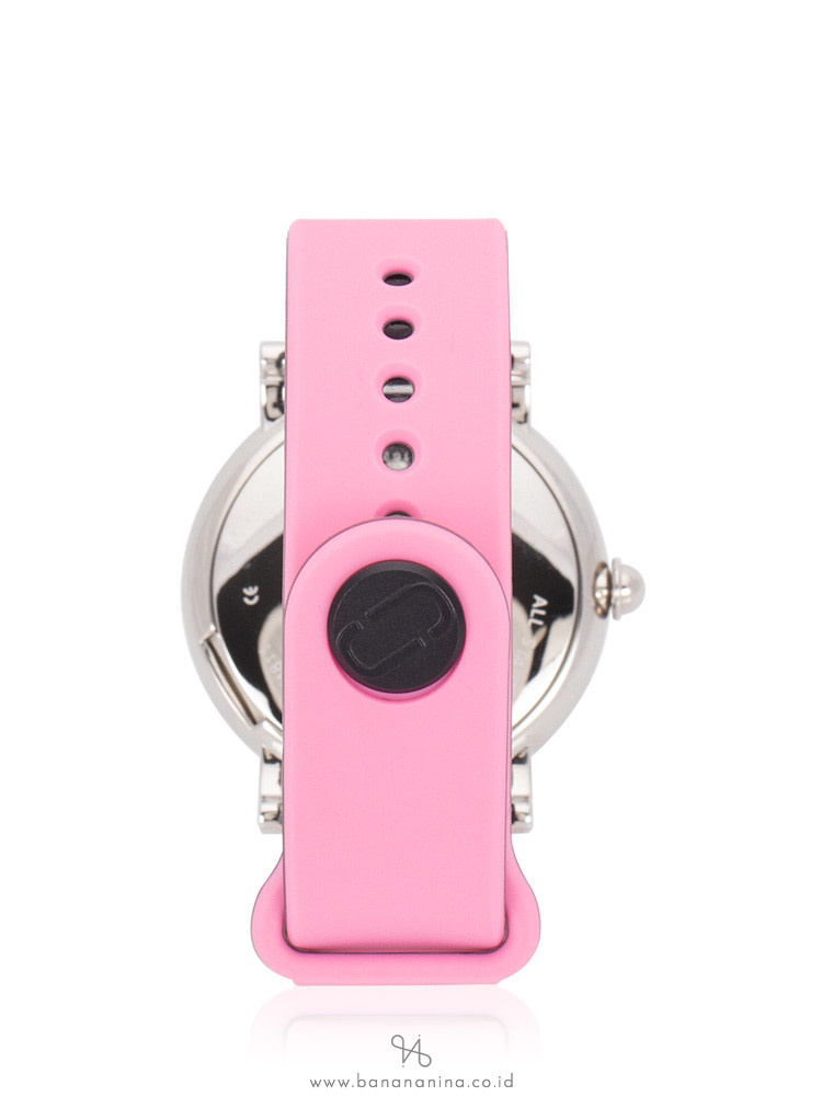 MARC JACOBS MJ1622 Classic Daisy Rubber Strap Black Pink