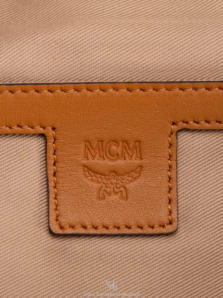 MCM Visetos Fursten Belt Bag Cognac