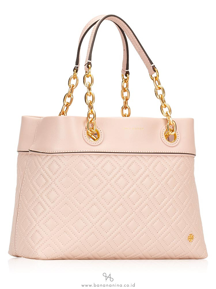 TORY BURCH Fleming Small Tote Shell Pink