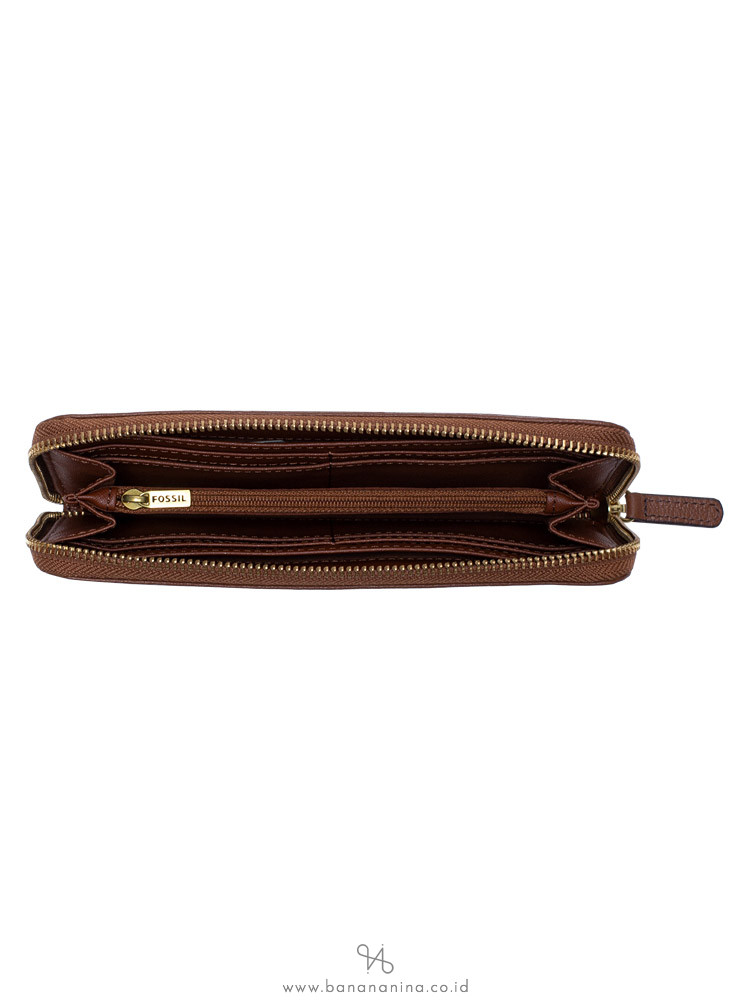 FOSSIL SWL2198210 Heidi Zip Wallet Medium Brown