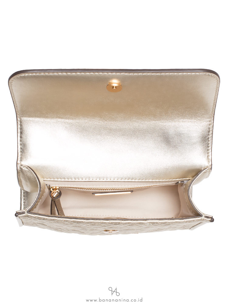 fleming metallic small convertible shoulder bag