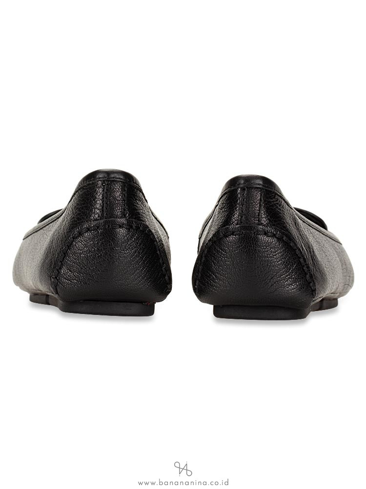 MICHAEL KORS Lillie Leather Flats Black Sz 9