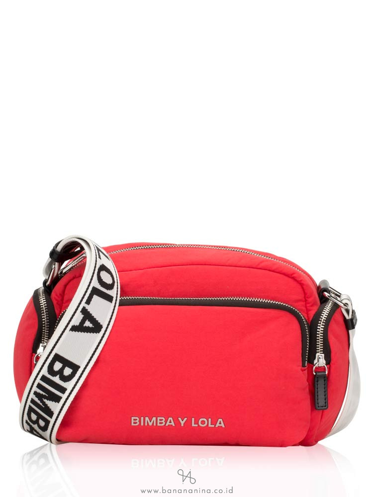 BIMBA Y LOLA Padded Pocket Crossbody Red