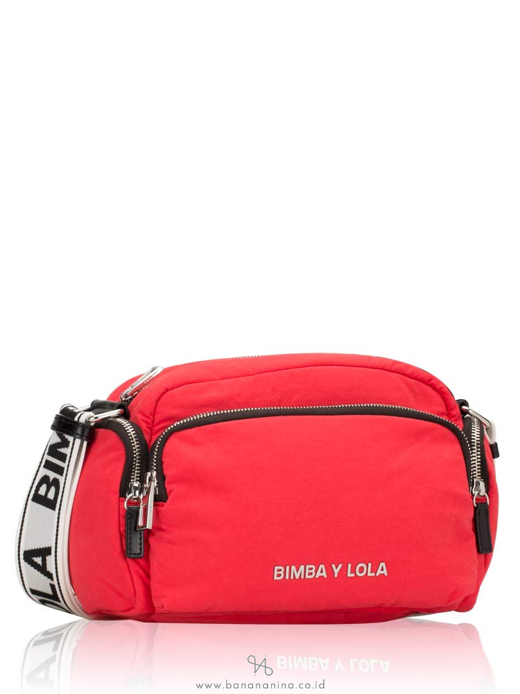 BIMBA Y LOLA Padded Pocket Crossbody Red