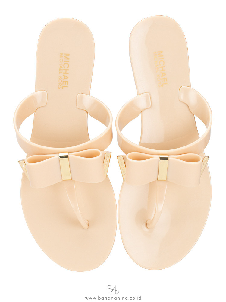 MICHAEL KORS Kayden Thong Sandals Nude Sz 6