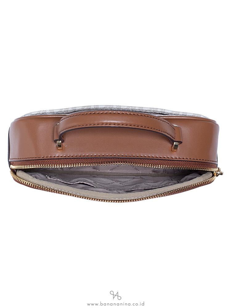 MICHAEL KORS Travel Monogram Top Handle Camera Bag Vanilla Luggage
