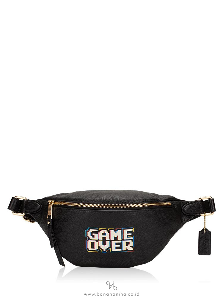 COACH 72909 Pacman Game Over Belt Bag Black Multi