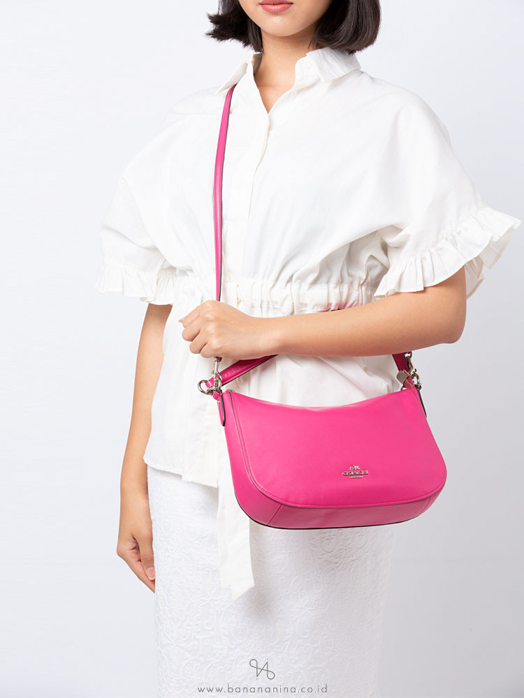 COACH 37018 Chelsea Leather Crossbody Cerise