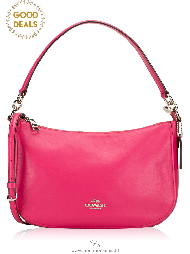 COACH 37018 Chelsea Leather Crossbody Cerise